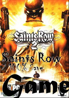 Box art for Saints Row 2 100% Save Game